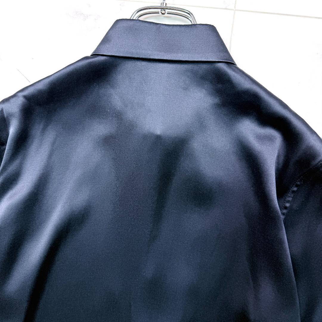 現行✨サルヴァトーレフェラガモ シルクブラウス シャツ 金ボタン