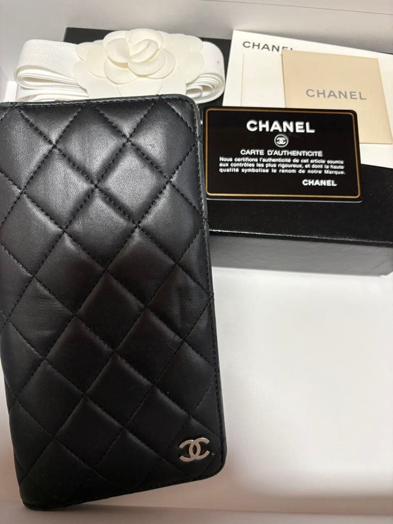 CHANELシャネル マトラッセ ラムスキン 手帳カバー