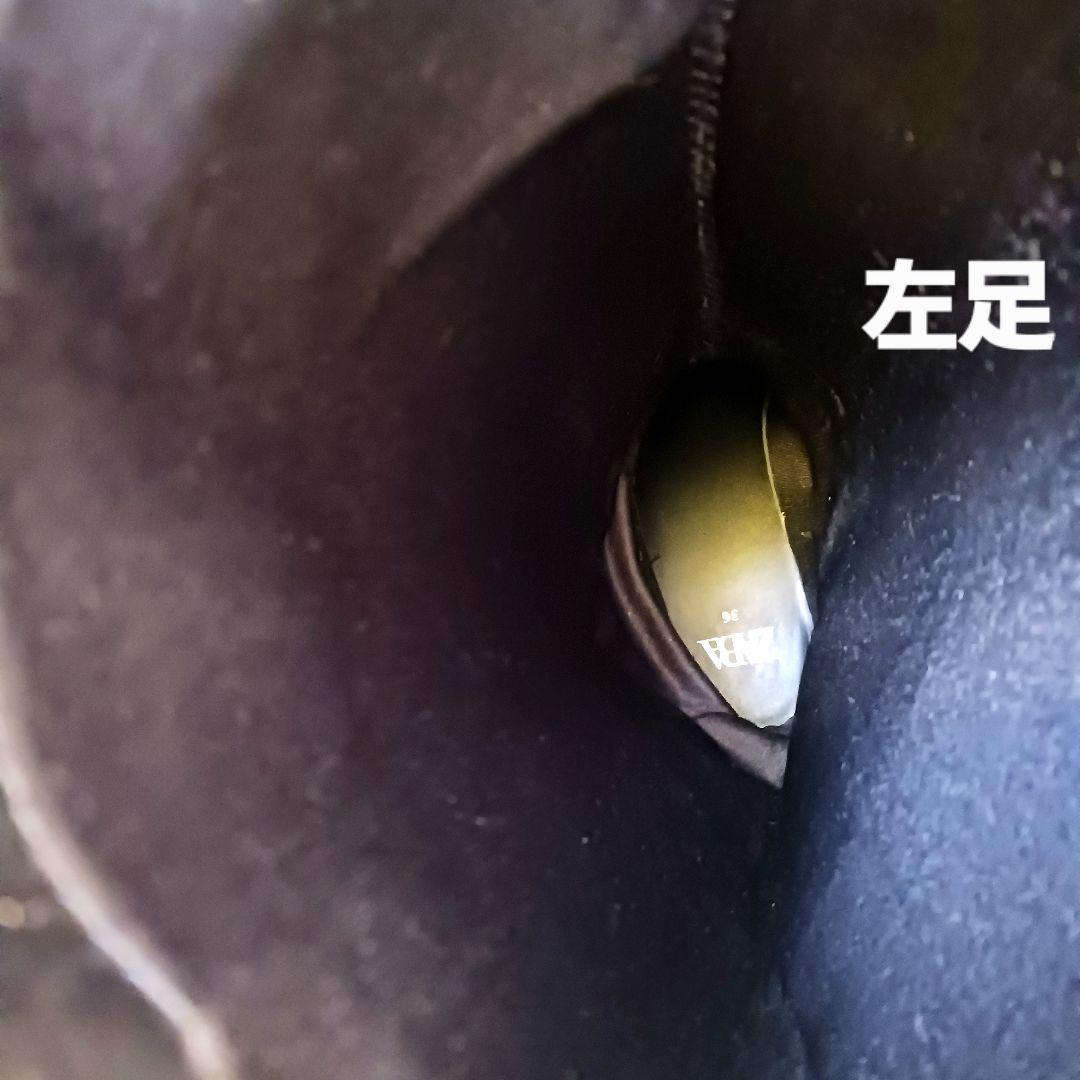 未使用　ザラ ニーハイゲートルロングブーツ 2024年モデル　23.5㎝　黒