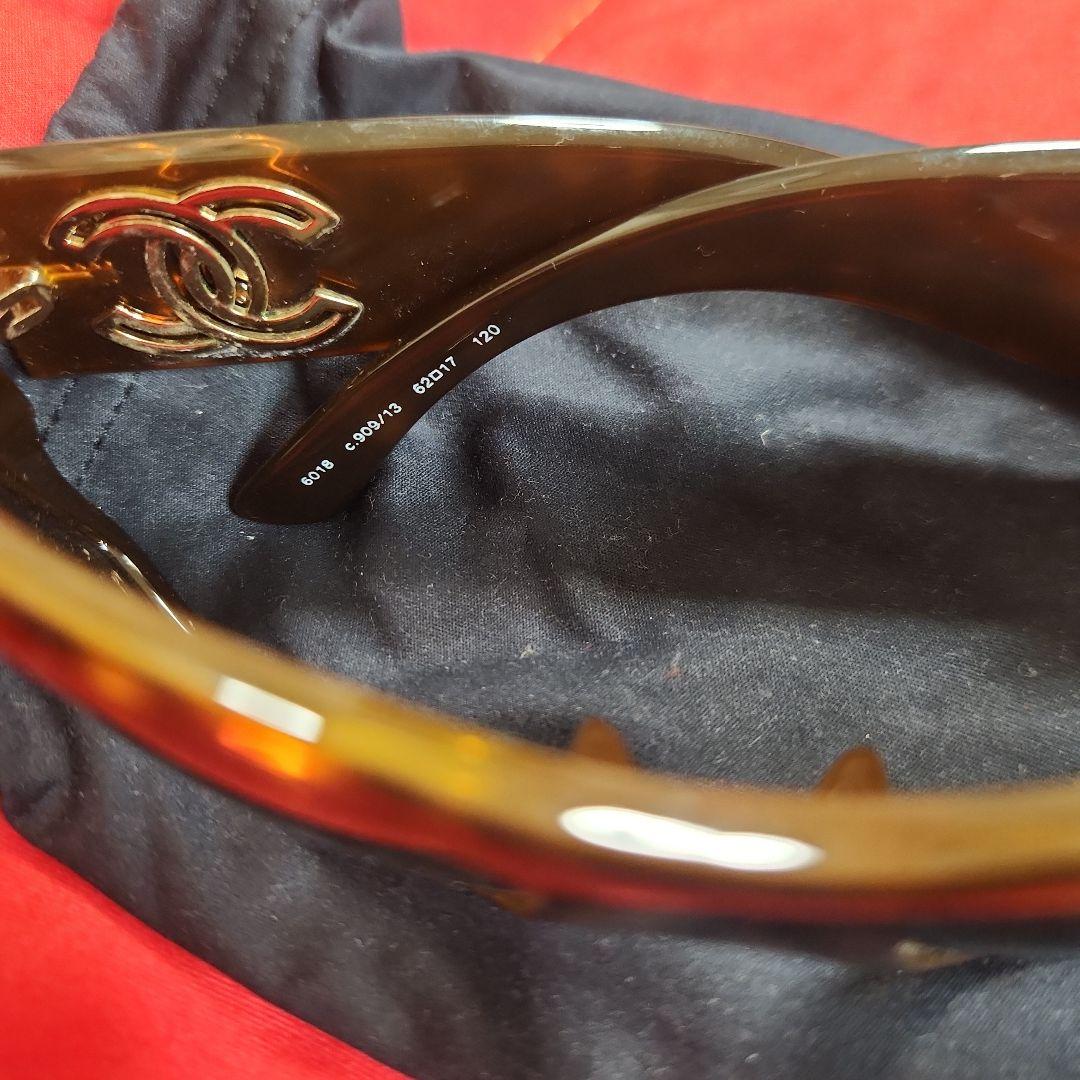 CHANEL スクエア サングラス シャネル　ブラウン