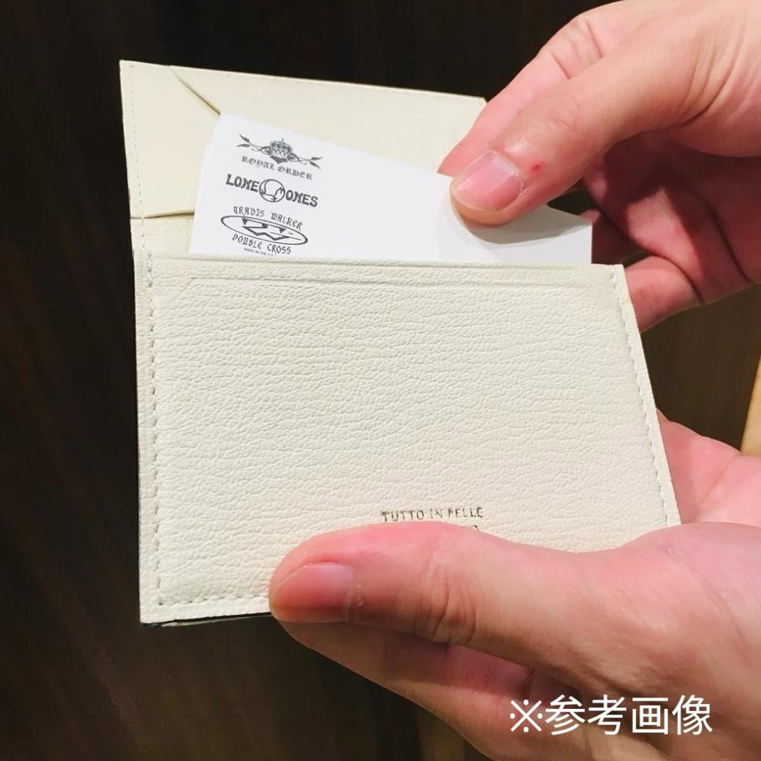 2367【新品 定価2.2万円】ラルコバレーノ★名刺入れ★BLACK★本革★