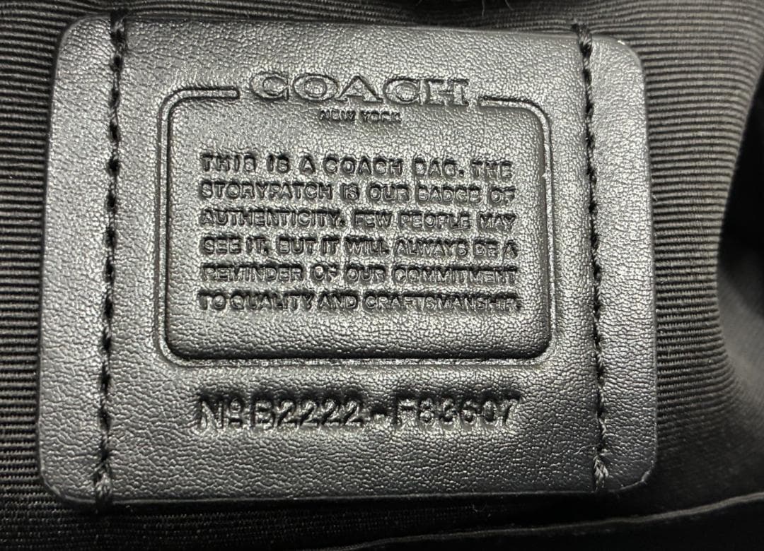 25O12-037 コーチ 2wayバッグ ブラウン F83607 ブランド