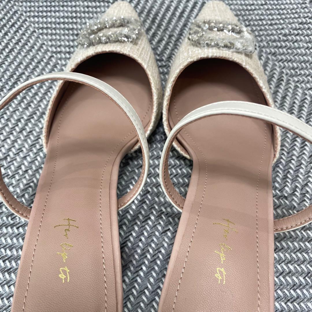 【herlipto】ビジューミュール　37 23.5 小嶋陽菜　未使用品　完売品