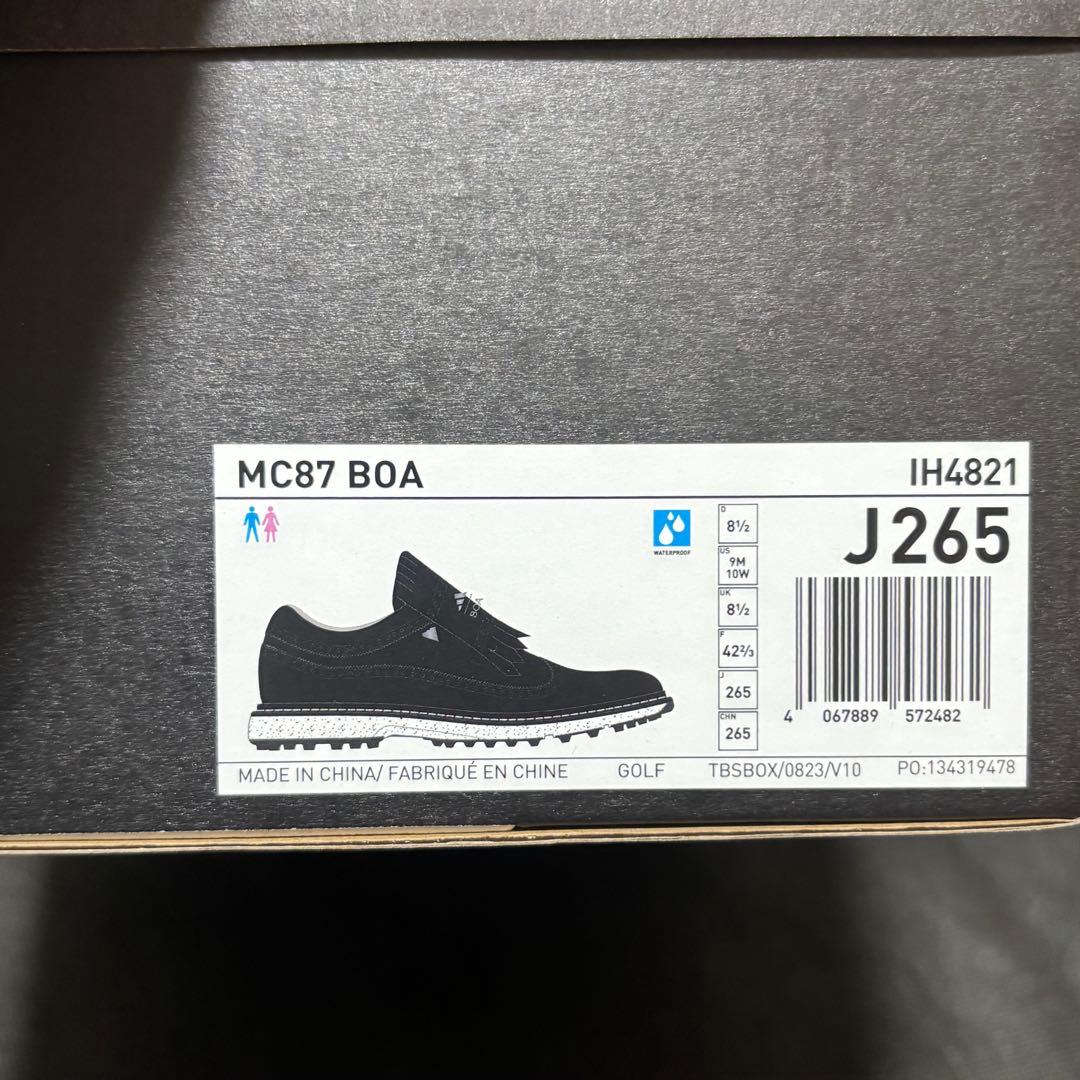 26.5cm adidas Golf MC87 ゴルフシューズ ボア ブラック