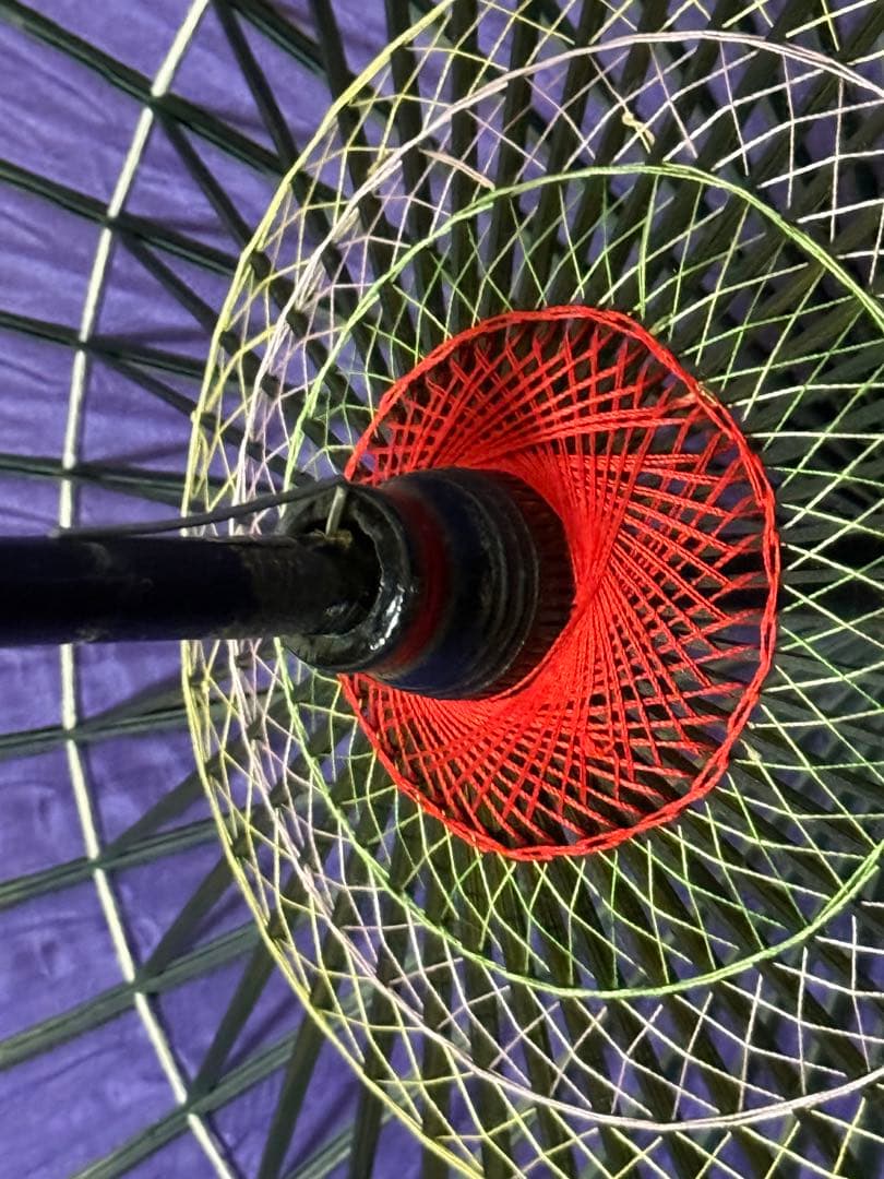 蛇の目傘　番傘　絹　シルク　紺　和傘　傘　二段継　舞踊　大衆演劇　着物　撮影