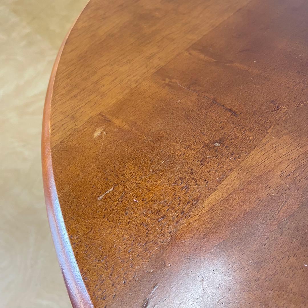 丸テーブル 折りたたみ 丸ちゃぶ台 折り畳み 座卓 木製 幅75センチ レトロ