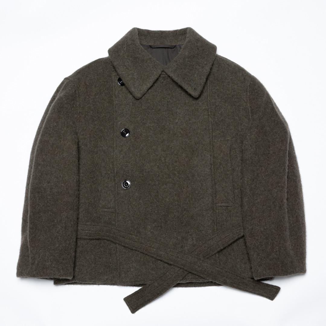 ジャケット・アウター LEMAIRE SHORT ASYMMETRICAL BATHROBE COAT