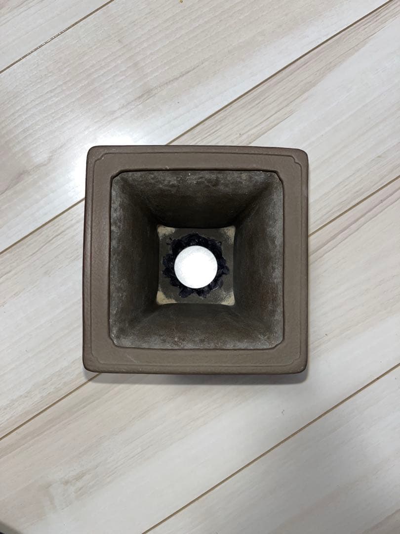 陶翠鉢　山水画デザインの陶器盆栽鉢