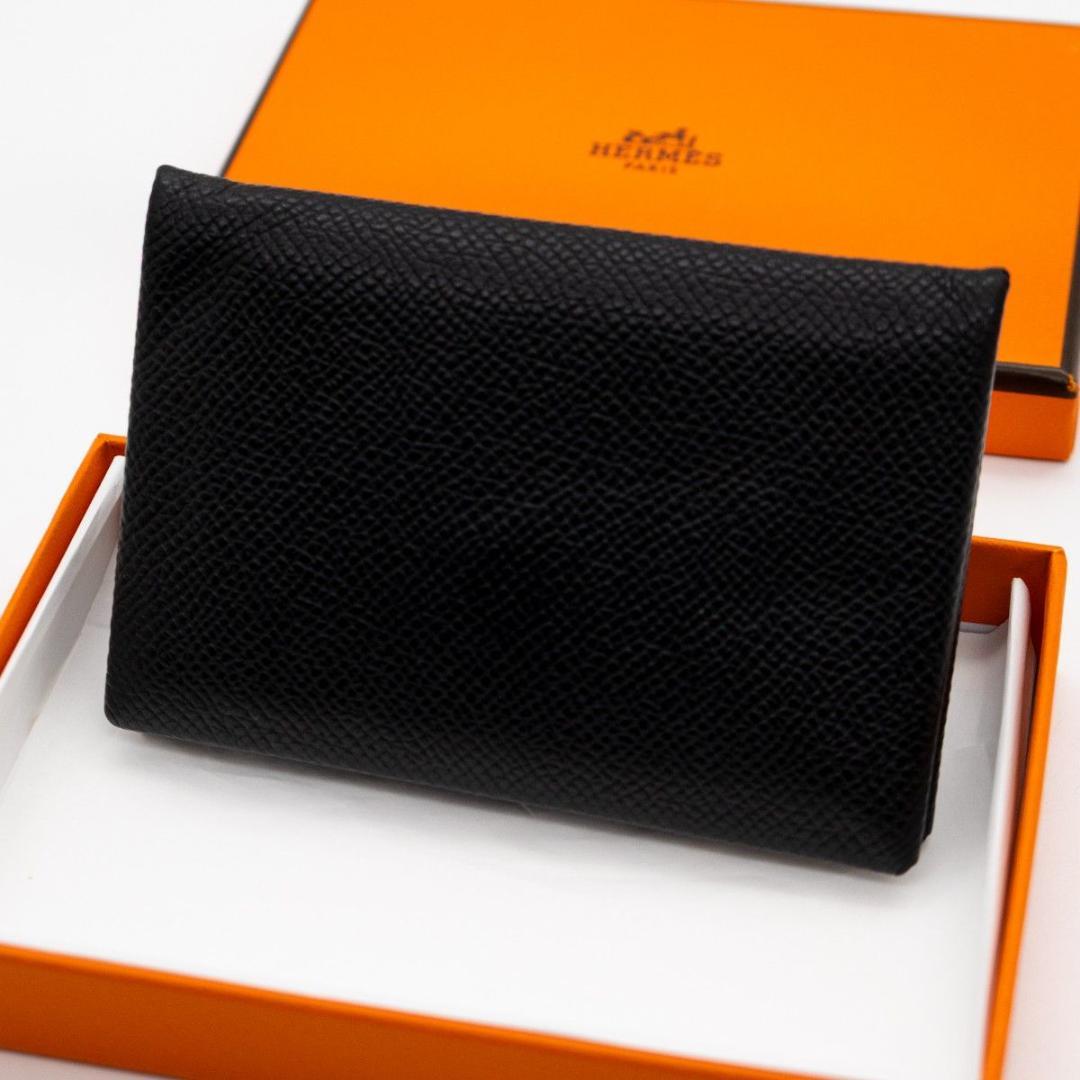 [箱付] エルメス カードケース カルヴィ ヴェルソ ヴォーエプソン 名刺入れ