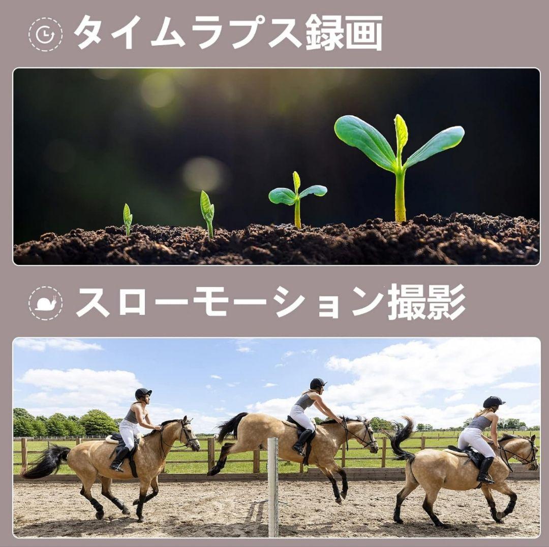 ビデオカメラ 4K録画 4800万画素 3.0インチIPS タッチスクリーン⑥