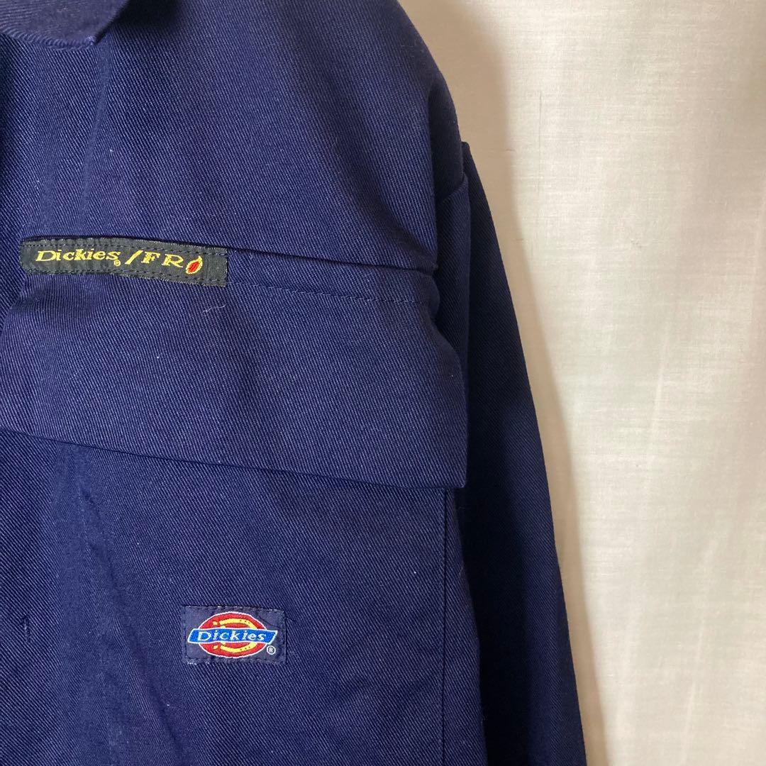 希少古着Dickiesディッキーズ ダークネイビーオールインワンツナギ ゆったり