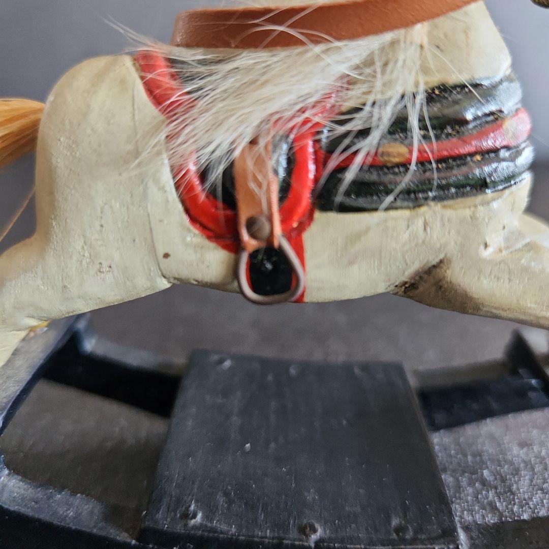 アンティーク 木製 ロッキングホース