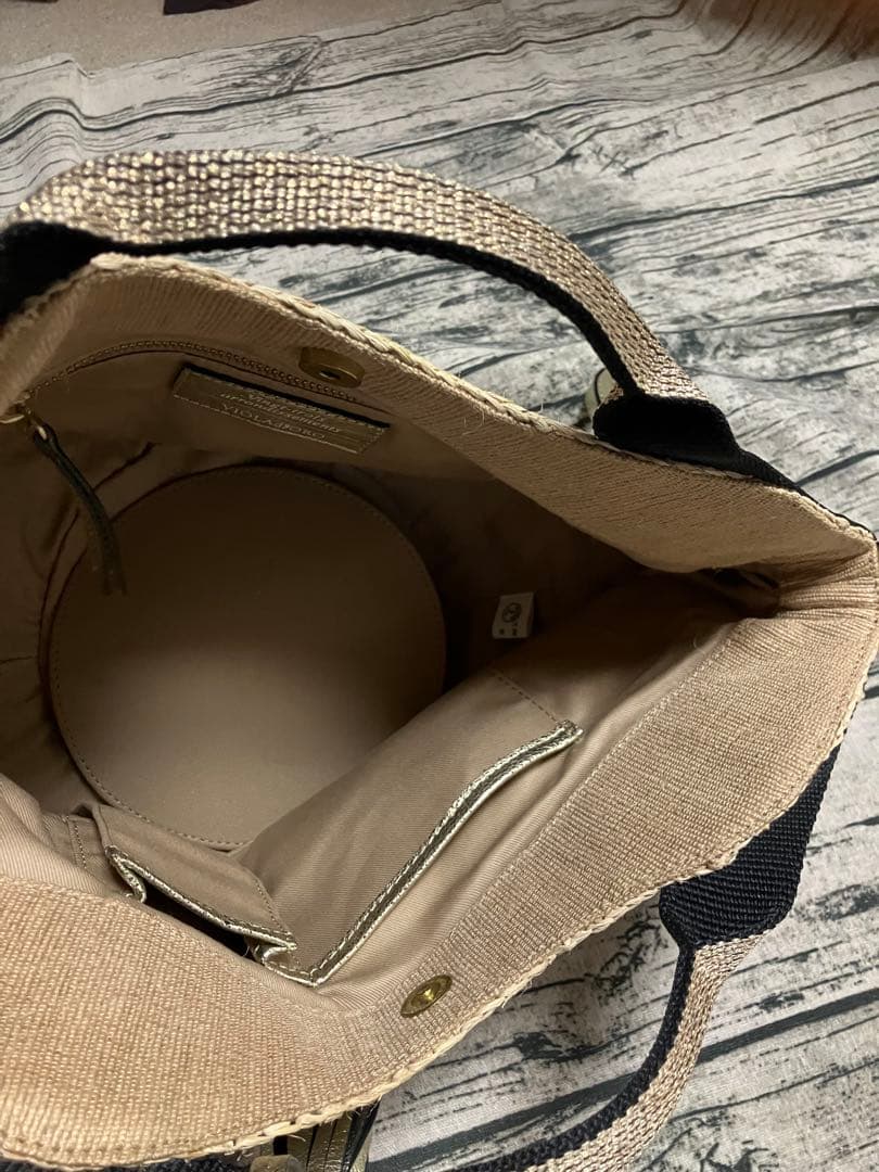 VIOLADJORO ストロー かごバッグ