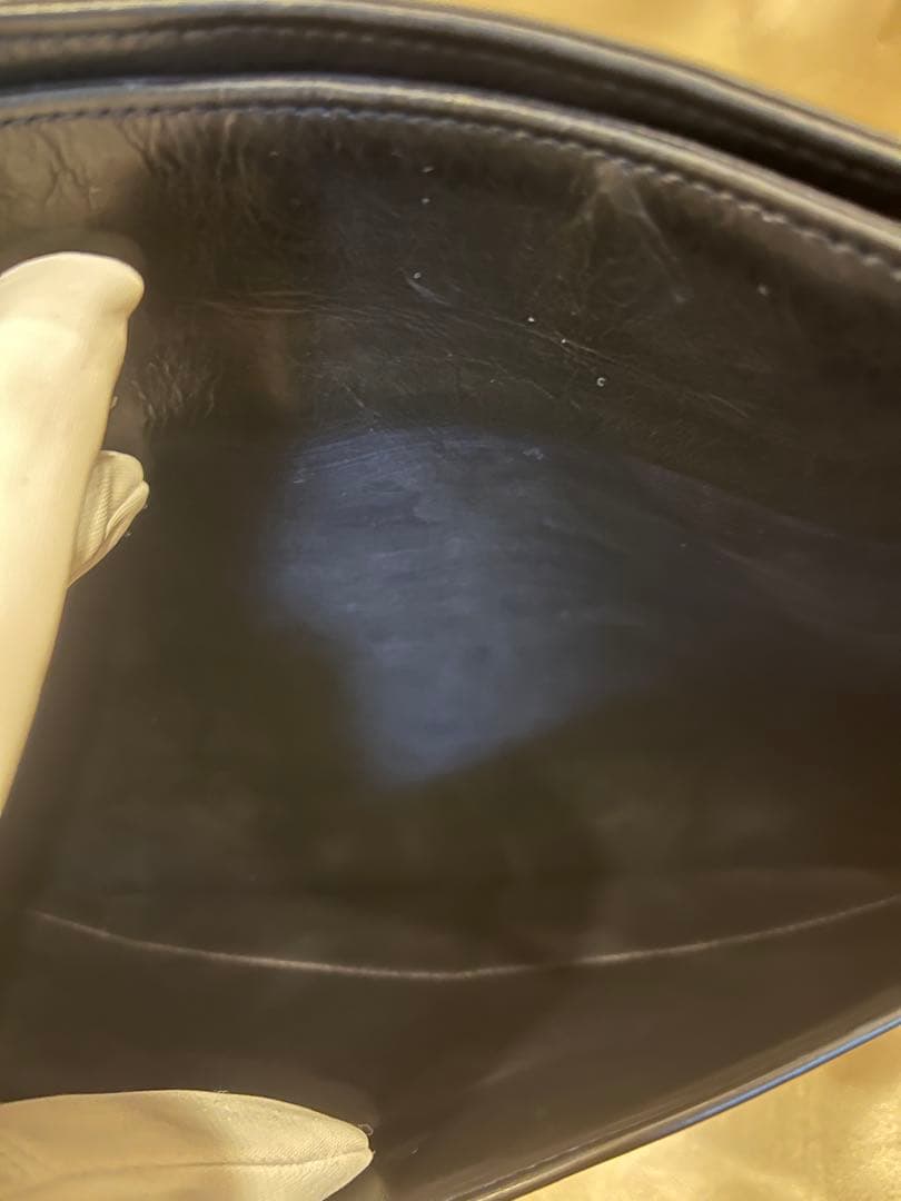 シャネル ラムスキン チェーントート ネイビー ココマーク