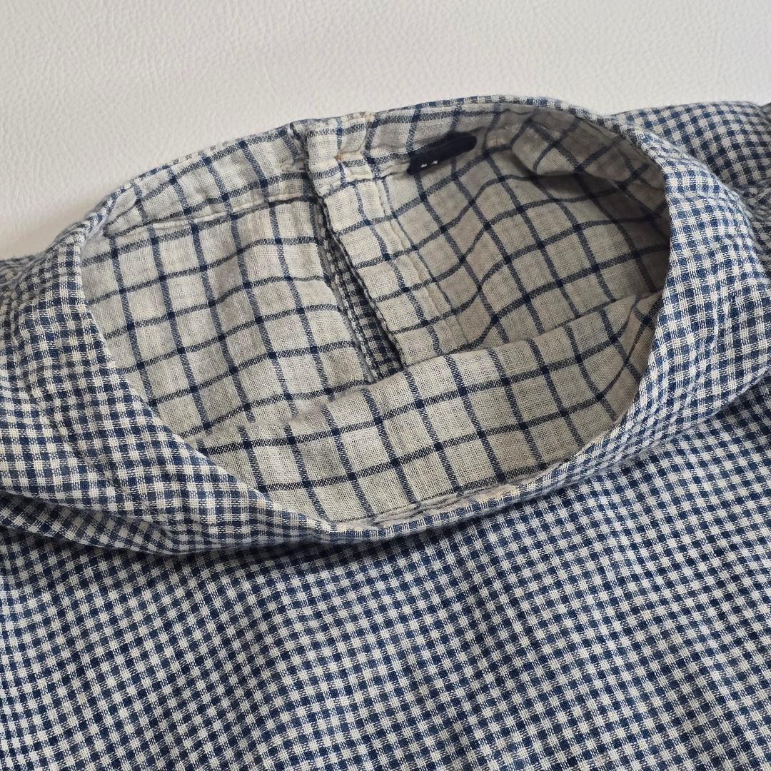 45R フォーティファイブアール　ふわふわ二重織deTシャツブラウス　インディゴ