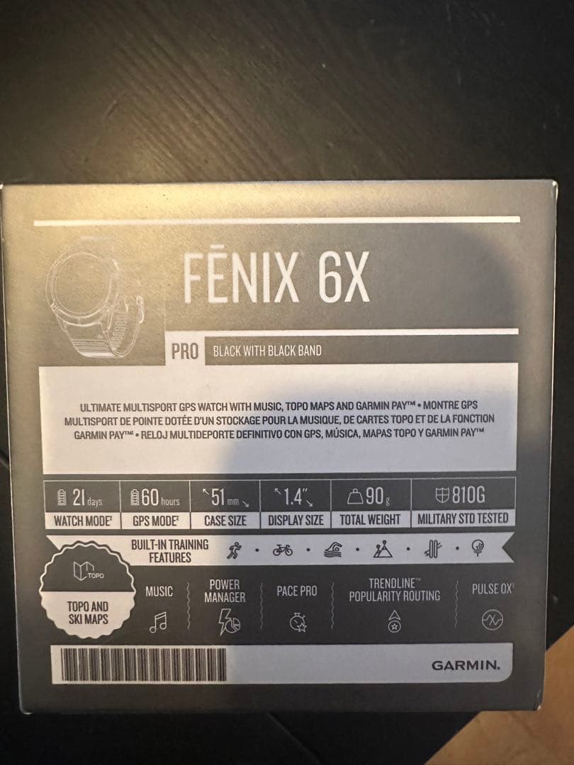 期間限定大幅値下げ‼️ Garmin Fenix 6X Pro 未使用