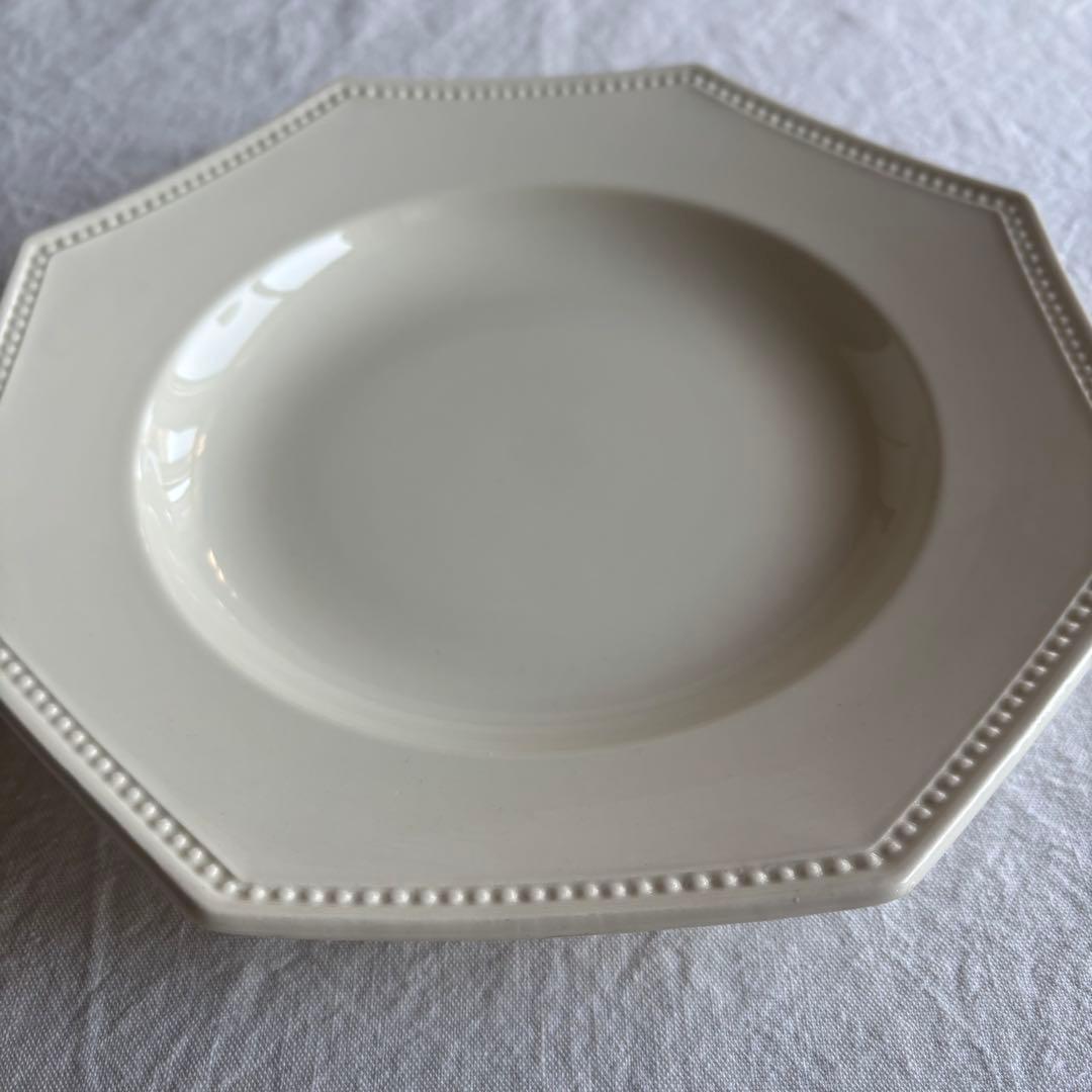 フランスアンティーク サルグミンヌ オクトゴナルプレート 2枚セット