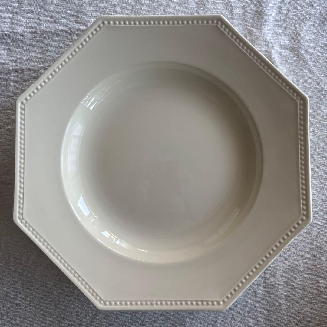 フランスアンティーク サルグミンヌ オクトゴナルプレート 2枚セット