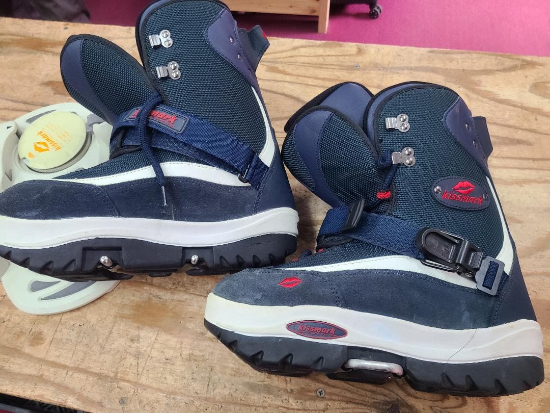 28.5 KISSMARK ステップインスノーボードブーツとバインディングセット