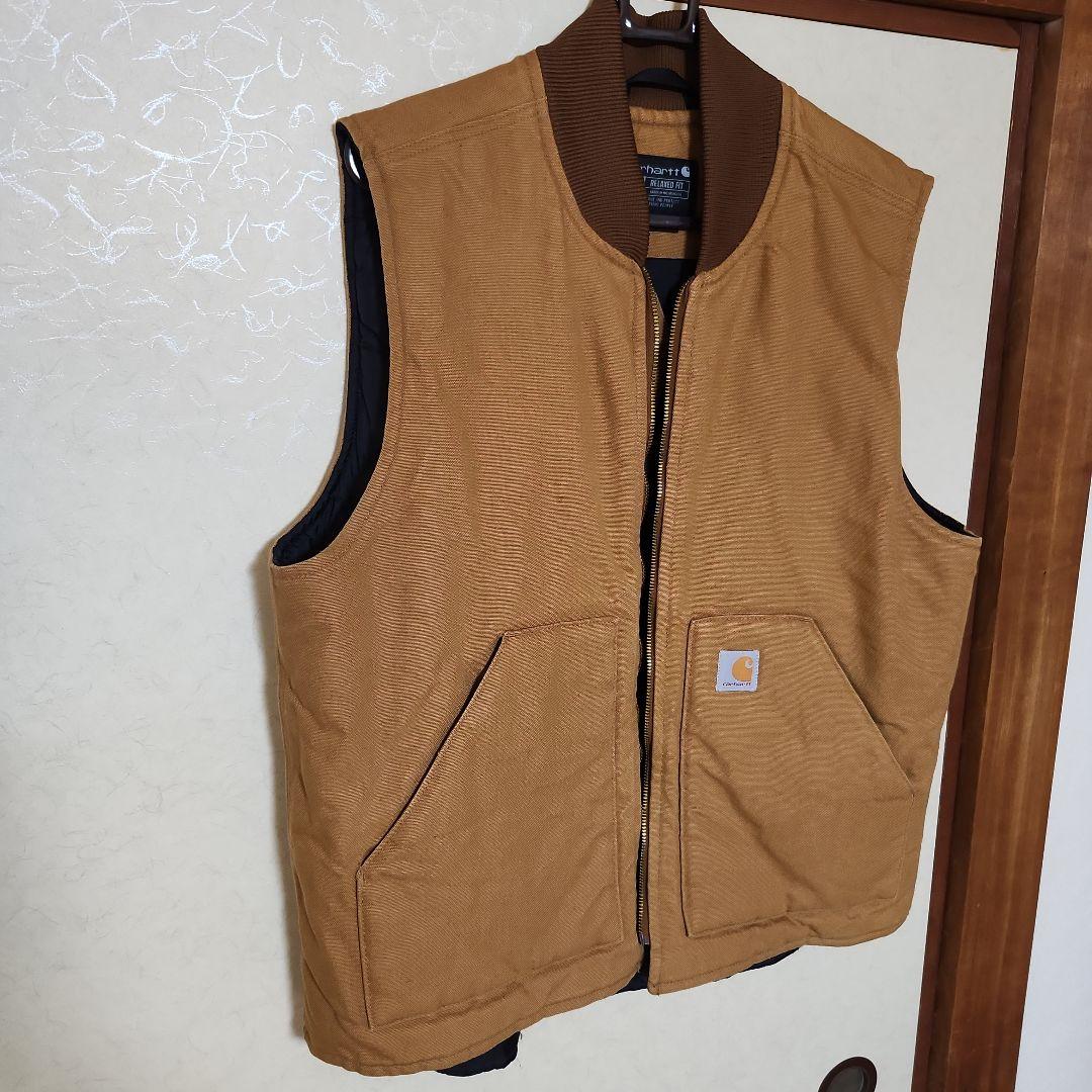 Carhartt ブラウン ダックベスト