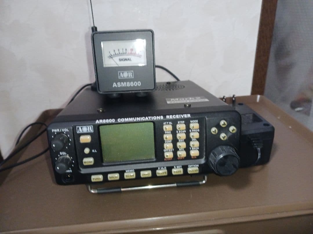 AOR AR8600 通信受信機 ASM8600信号メーター アンテナ 付き