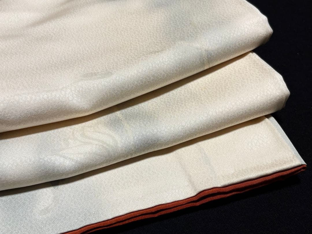 未使用品　和服　正絹　手描き.暈し染め　花模様　付下げ(斉藤三才.作家物)落款