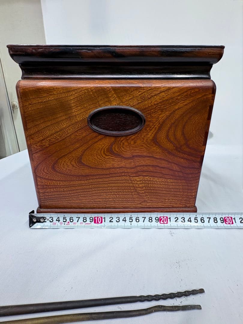 火鉢 火箸 引き出し付き 長火鉢 五徳 古民具 時代物アンティーク 昭和レトロ