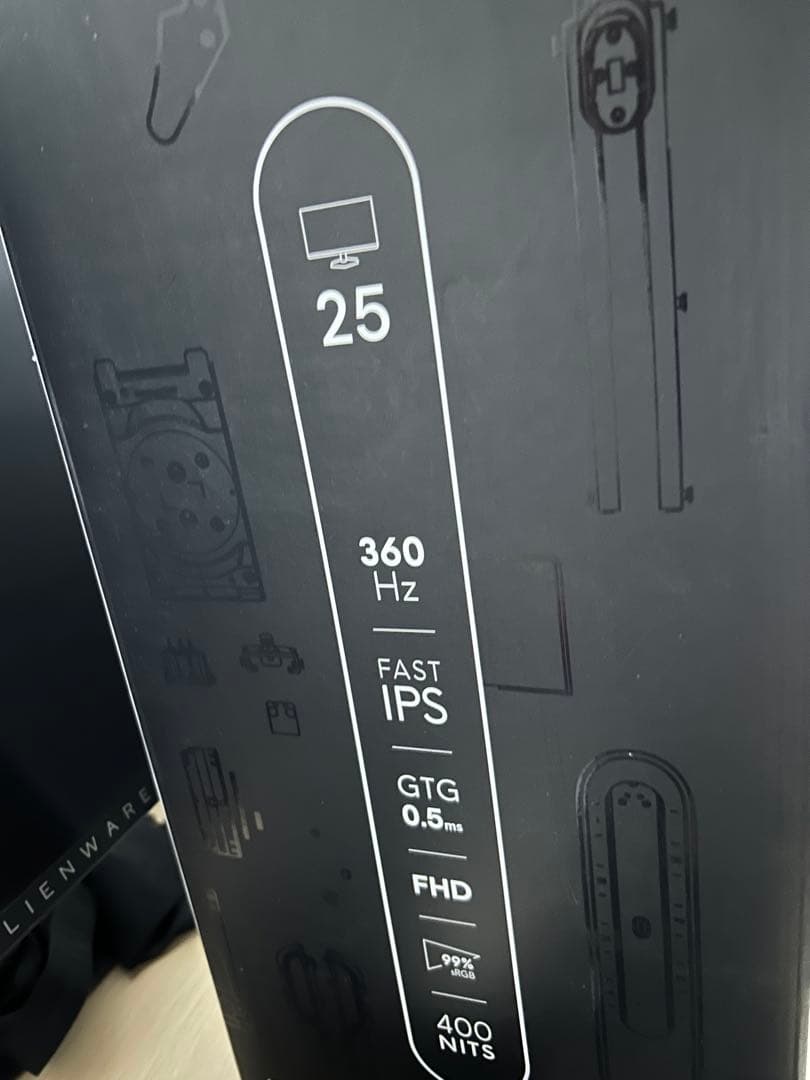 Dell AW2523HF 25インチ360hz