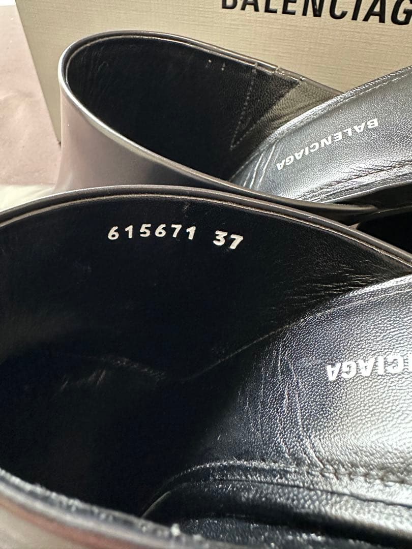 BALENCIAGA ブラック ミュール 37