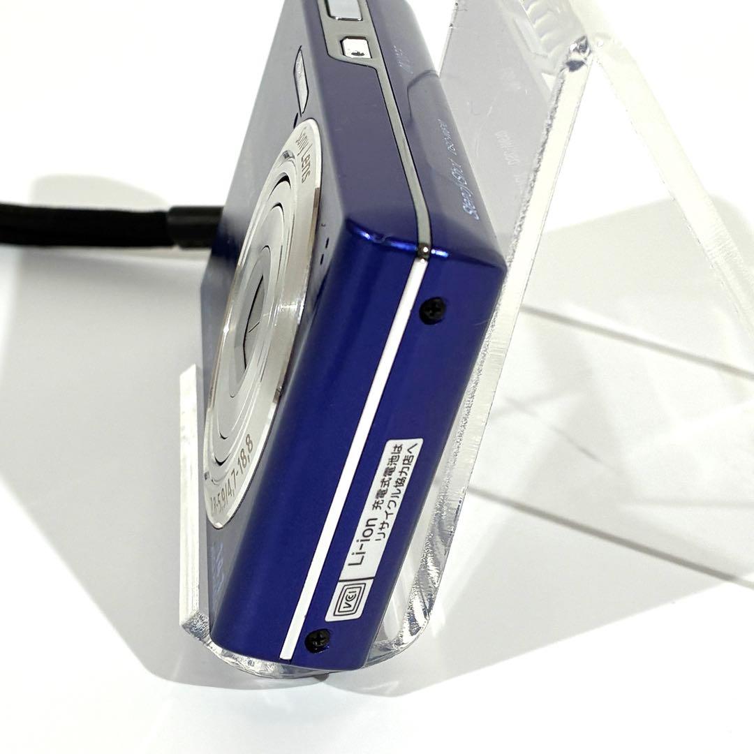 動作確認済★ SONY サイバーショット DSC-W610 デジカメ ブルー
