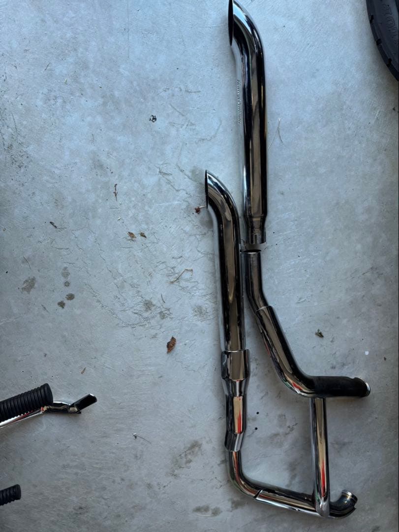 HarleyーDavidson HD 純正optionターンアウトマフラーセット