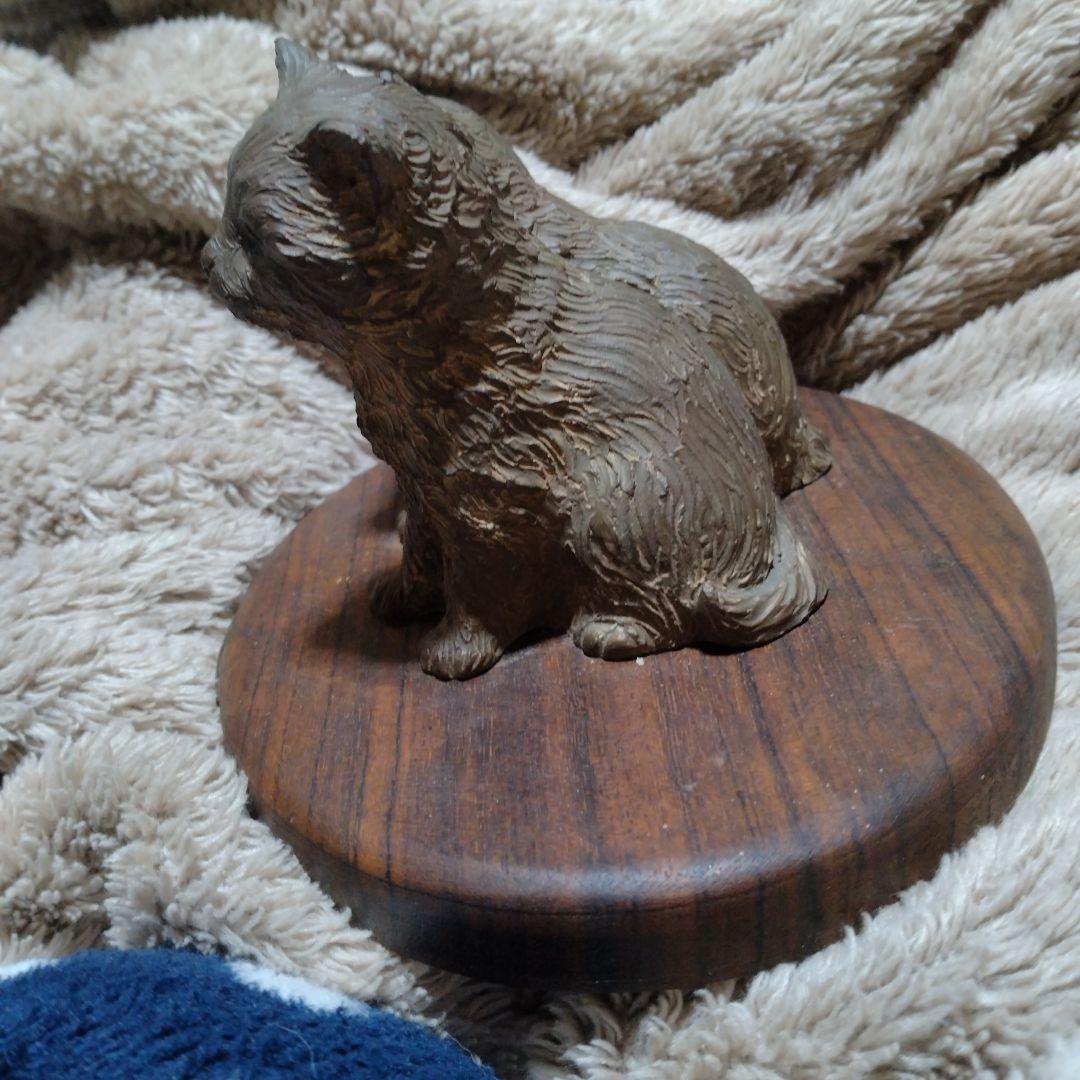 銅製の猫の置物♥