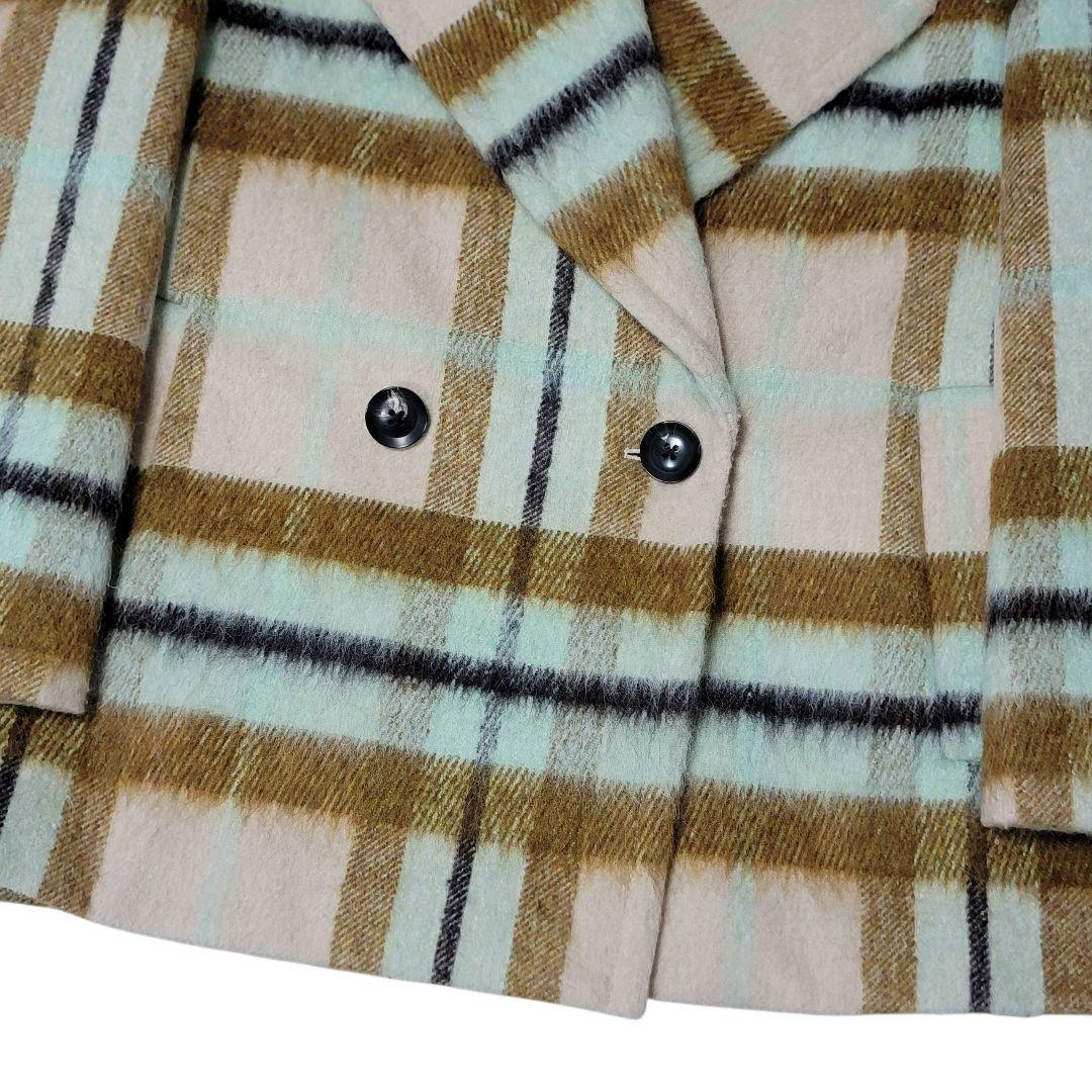 定価7,5万 ほぼ未使用 ユナイテッドアローズ シャギーチェックショートコート