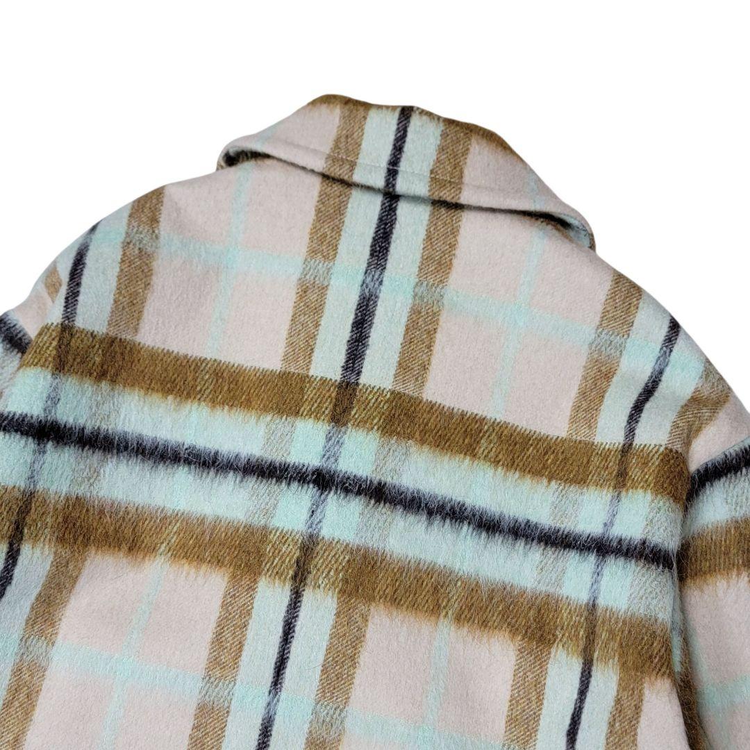 定価7,5万 ほぼ未使用 ユナイテッドアローズ シャギーチェックショートコート
