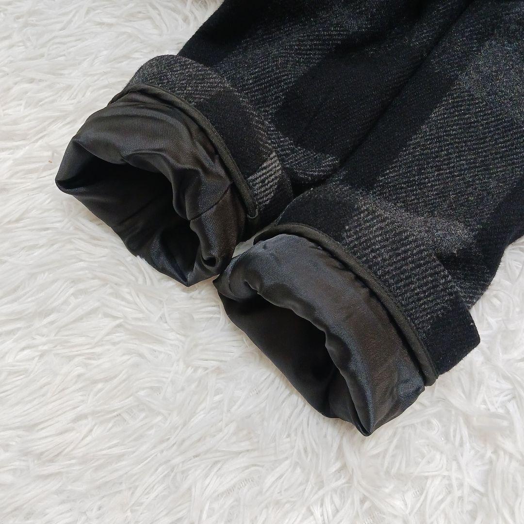 ✨未使用級✨2023✨ブラックレーベル　トーナルCBチェックダッフルコート　M