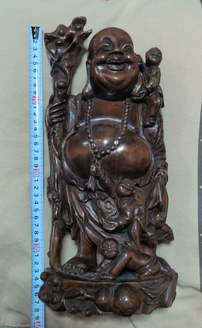 木彫り置物　布袋様