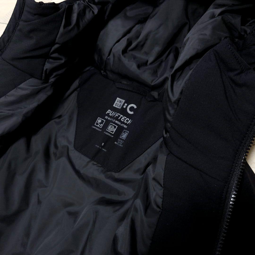 極美品 UNIQLO:C パフテックパーカ ブラック メンズ 2025AW