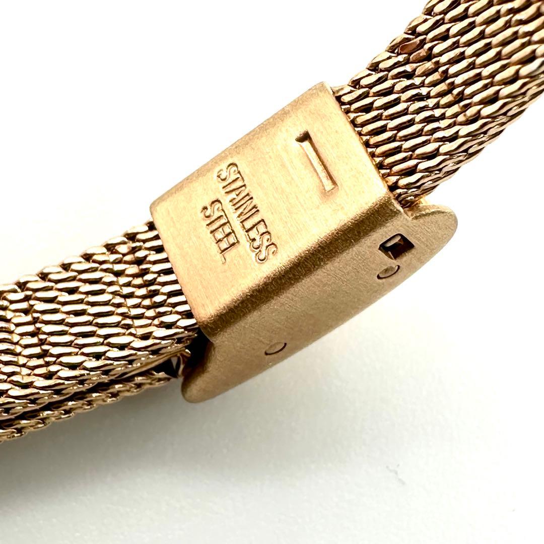 美品★ete★エテ★ピンクゴールド 腕時計 2Pダイヤ オーバルフェイス 限定品