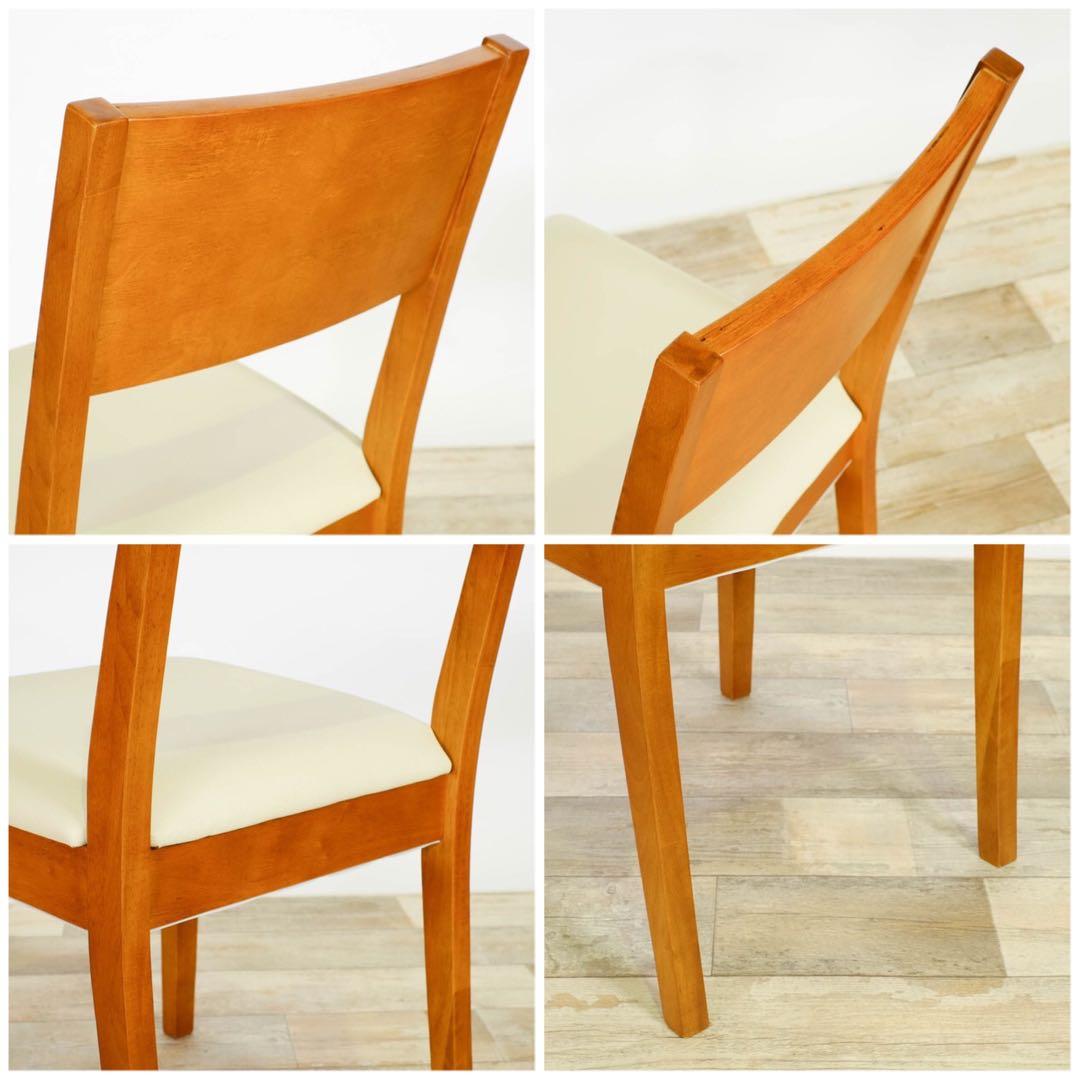 B 新品 ダイニングチェア ２脚セット ブラウン 椅子 イス リビング チェア