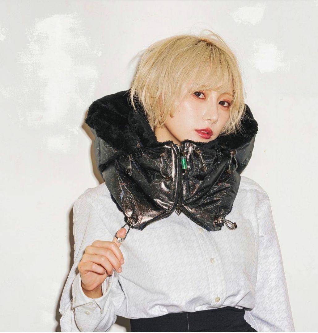 hazamaネックウォーマーシルバー アンノウンネックウォーマー