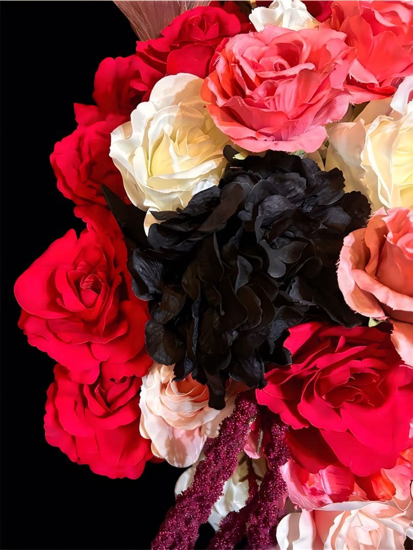 光触媒　人工観葉植物　ウォールグリーン　フェイクグリーン　ラグジュアリーローズ