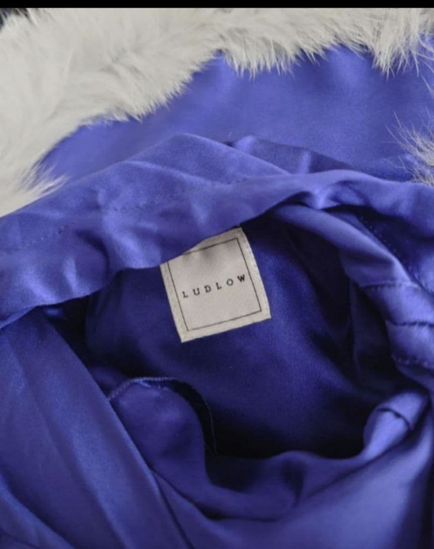 美品 LUDLOW foxウエストポーチ フォックスファー ボディーバッグ