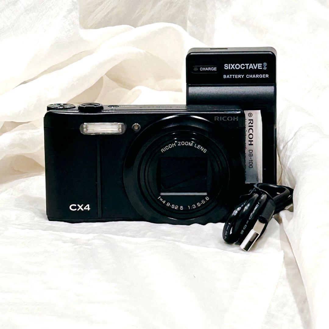 美品 リコー RICOH CX4 ブラック 動作確認済 デジタルカメラ