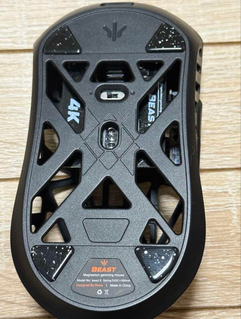 WLmouse BEAST Xブラック マウス本体