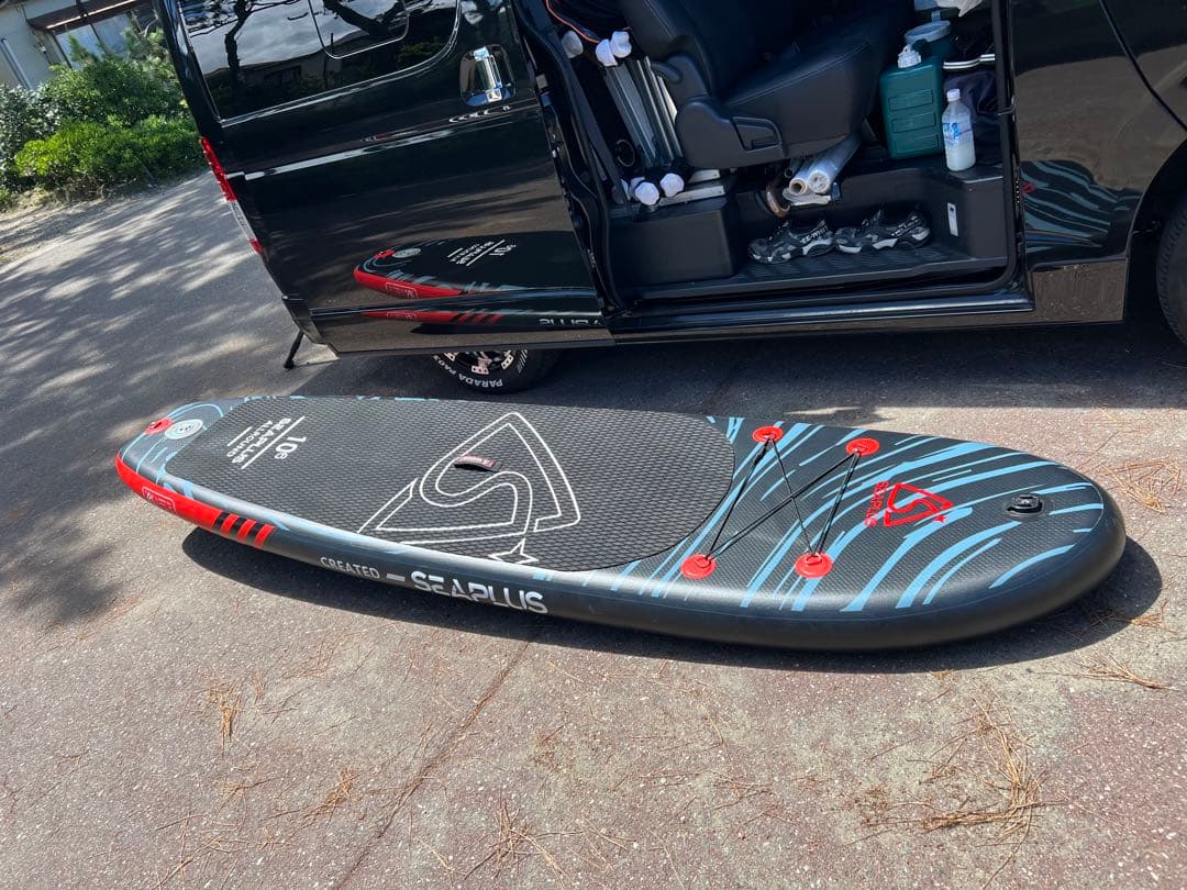 SEAPLUS スタンドアップパドルボードとパドルセット　SUP 送料込み！