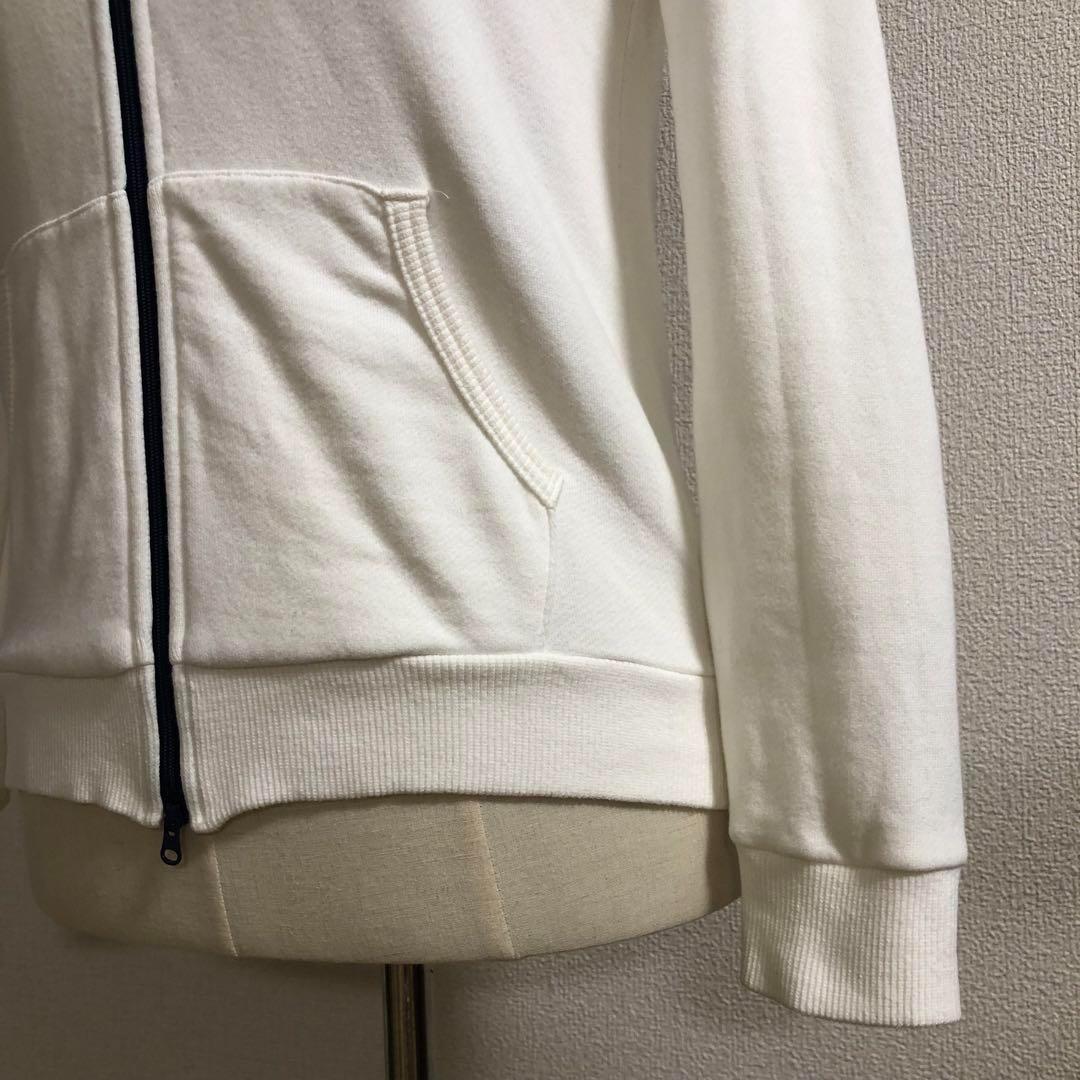 ビームスゴルフ◆オレンジレーベル ダブルジップ パーカー◆ホワイト Mサイズ