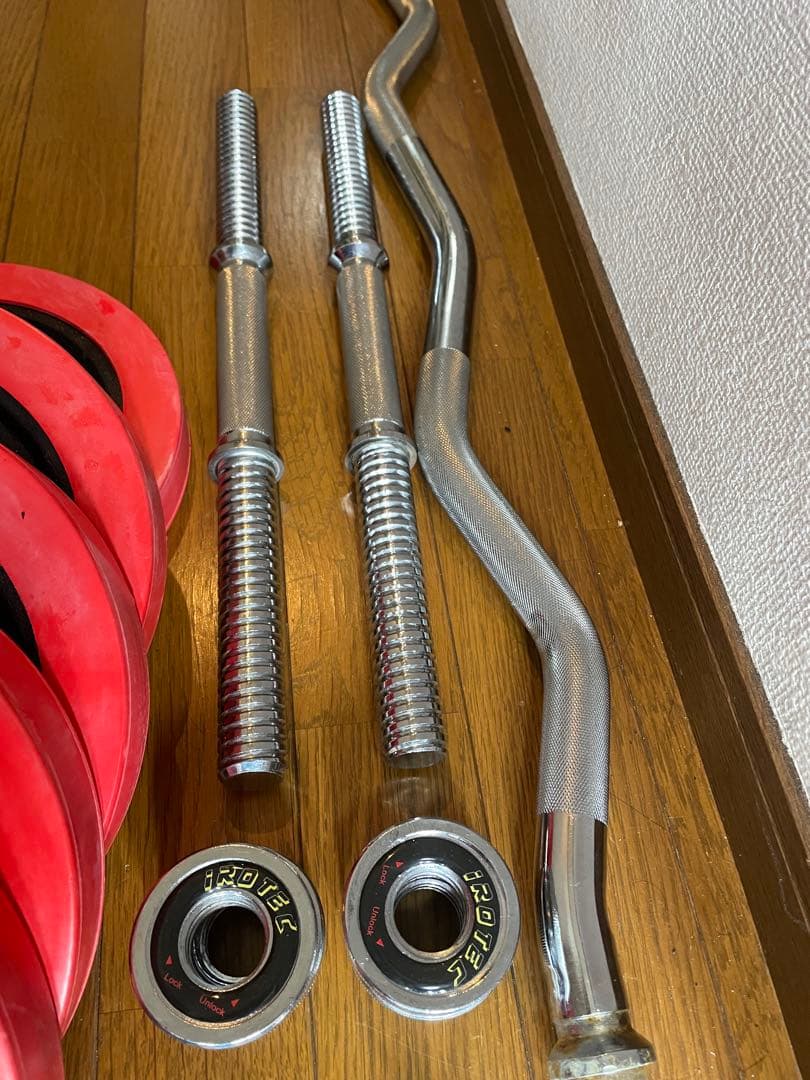 筋トレ　トレーニング　iROTEC バーベル　ダンベル　引き取り限定