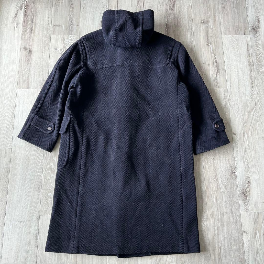 NEW YORKER VallombrosaヘリンボーンダッフルコートM 紺