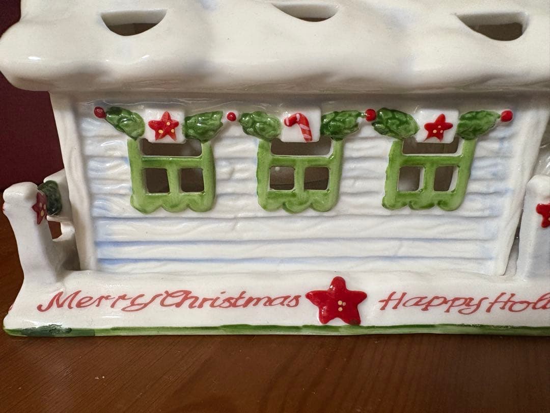 ビレロイ&ボッホクリスマスキャンドルホルダーハウス猫犬