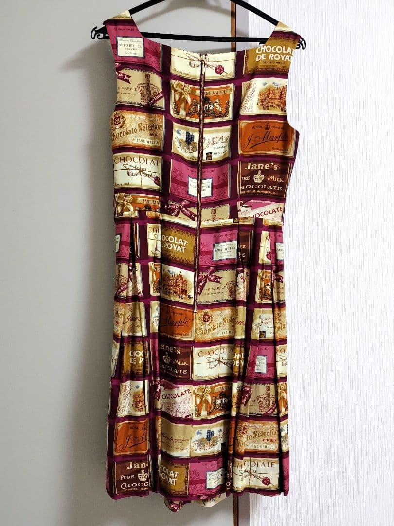 JaneMarple　ブリティッシュチョコレートバースクエアドレス